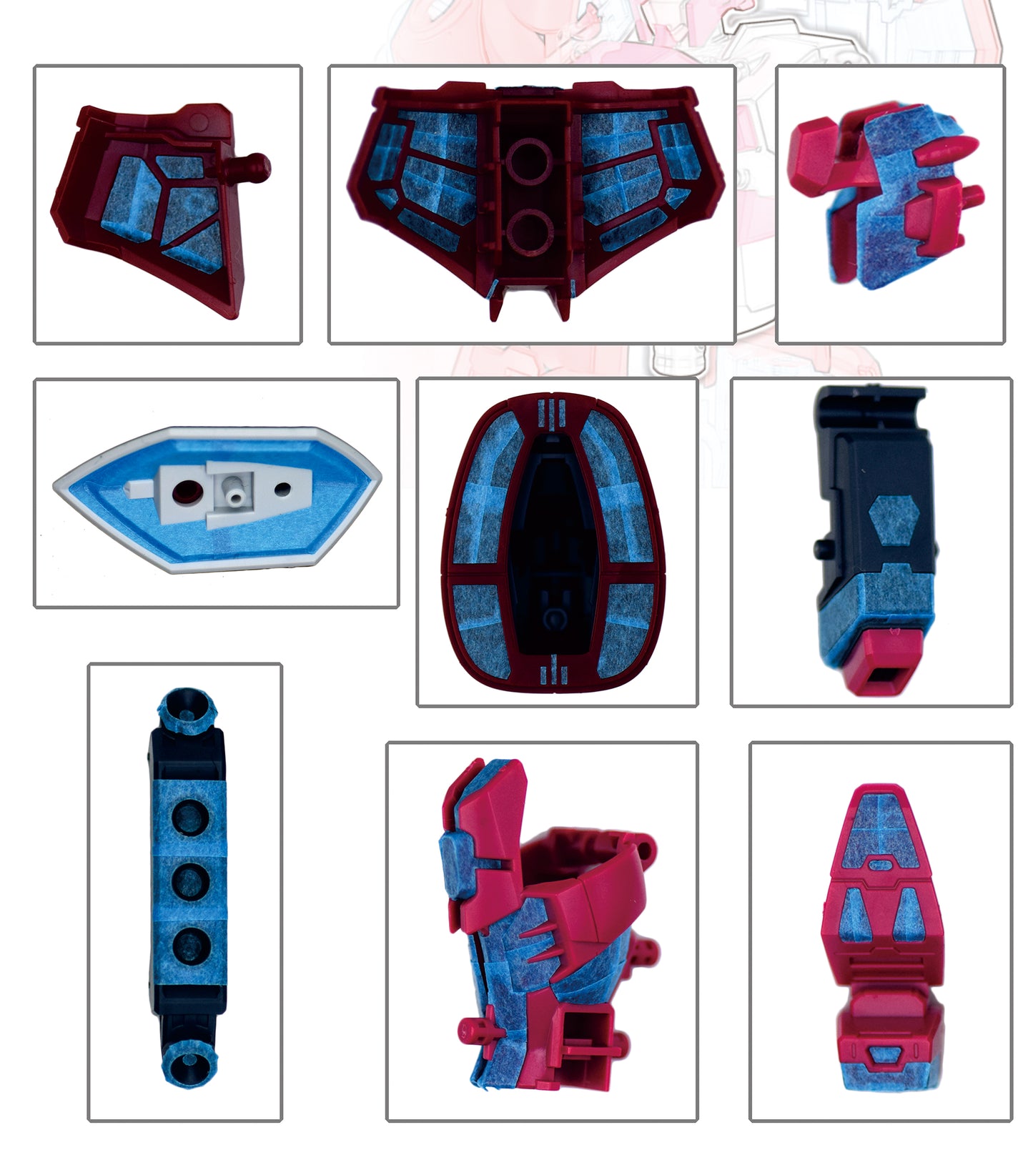 NPC-034 PRECUT MASKING SHEET FOR BANDAI HG Z'GOK (SEED FREEDOM VER.)