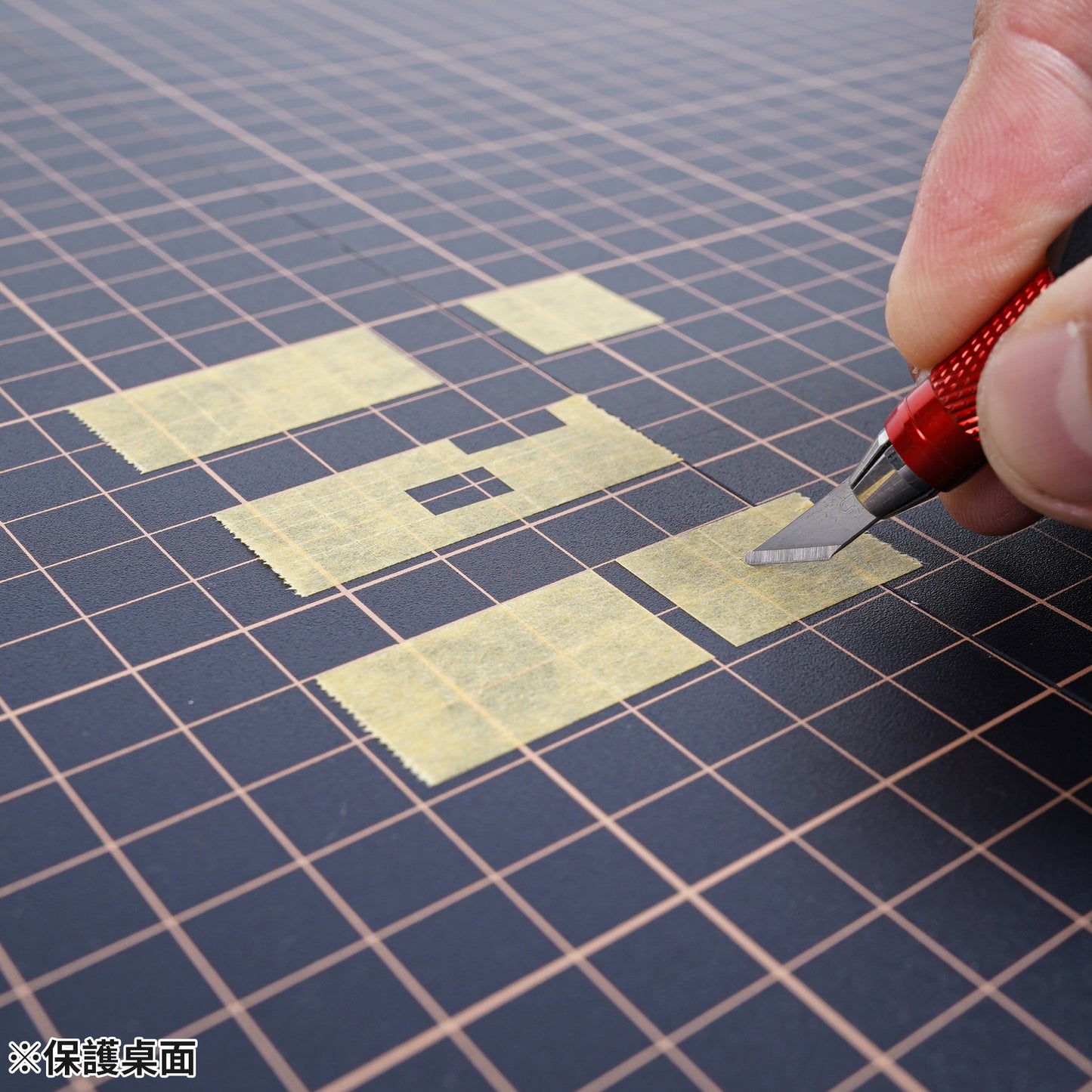 MH-27 A2 FOLDABLE MODEL CUTTING MAT (WHITE-BLACK)