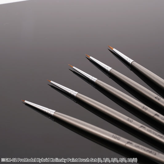 GM-02 GRANDARTSxMADWORKS HYBRID KOLINSKY PAINT BRUSHES (5PC SET)