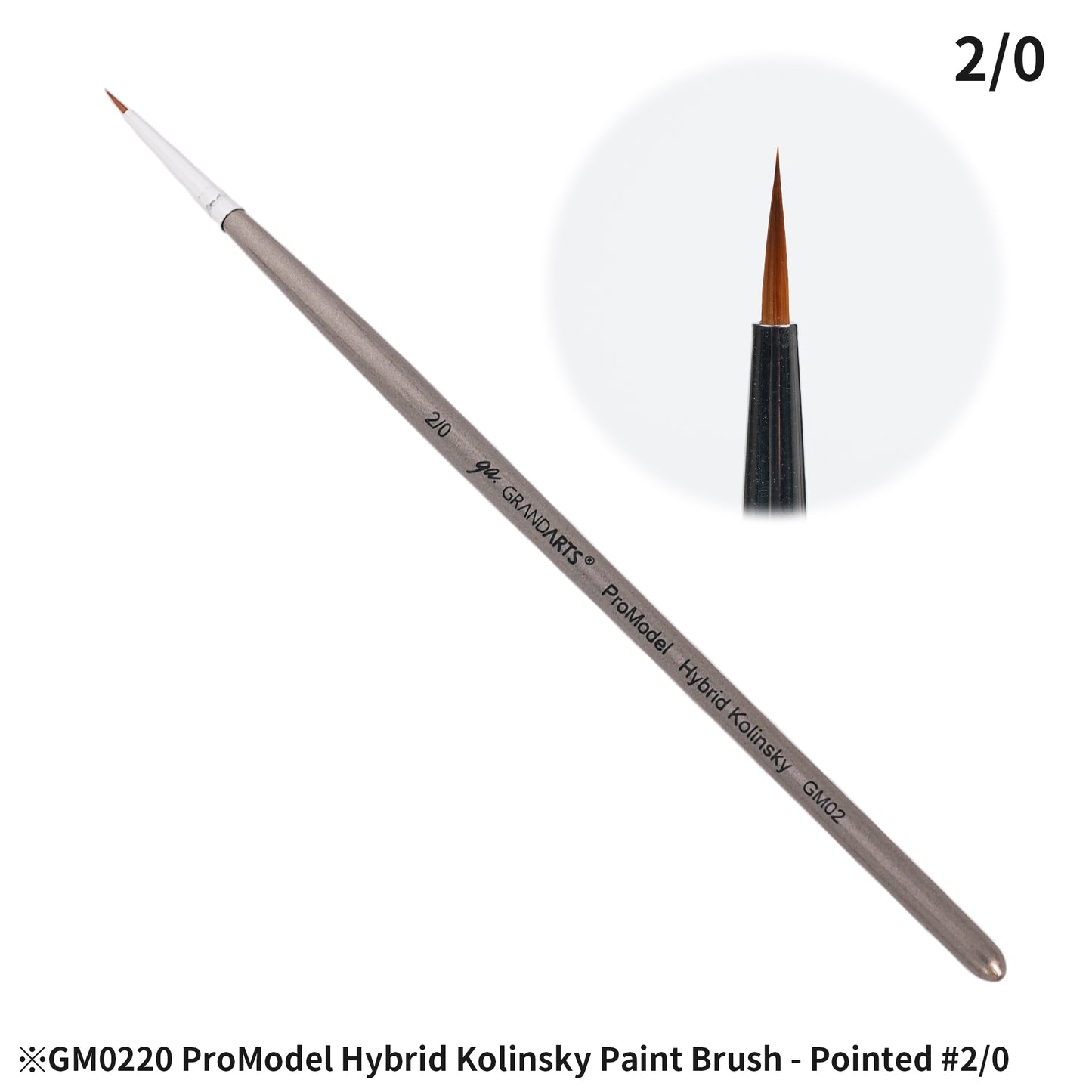 GM-02 GRANDARTSxMADWORKS HYBRID KOLINSKY PAINT BRUSHES (5PC SET)