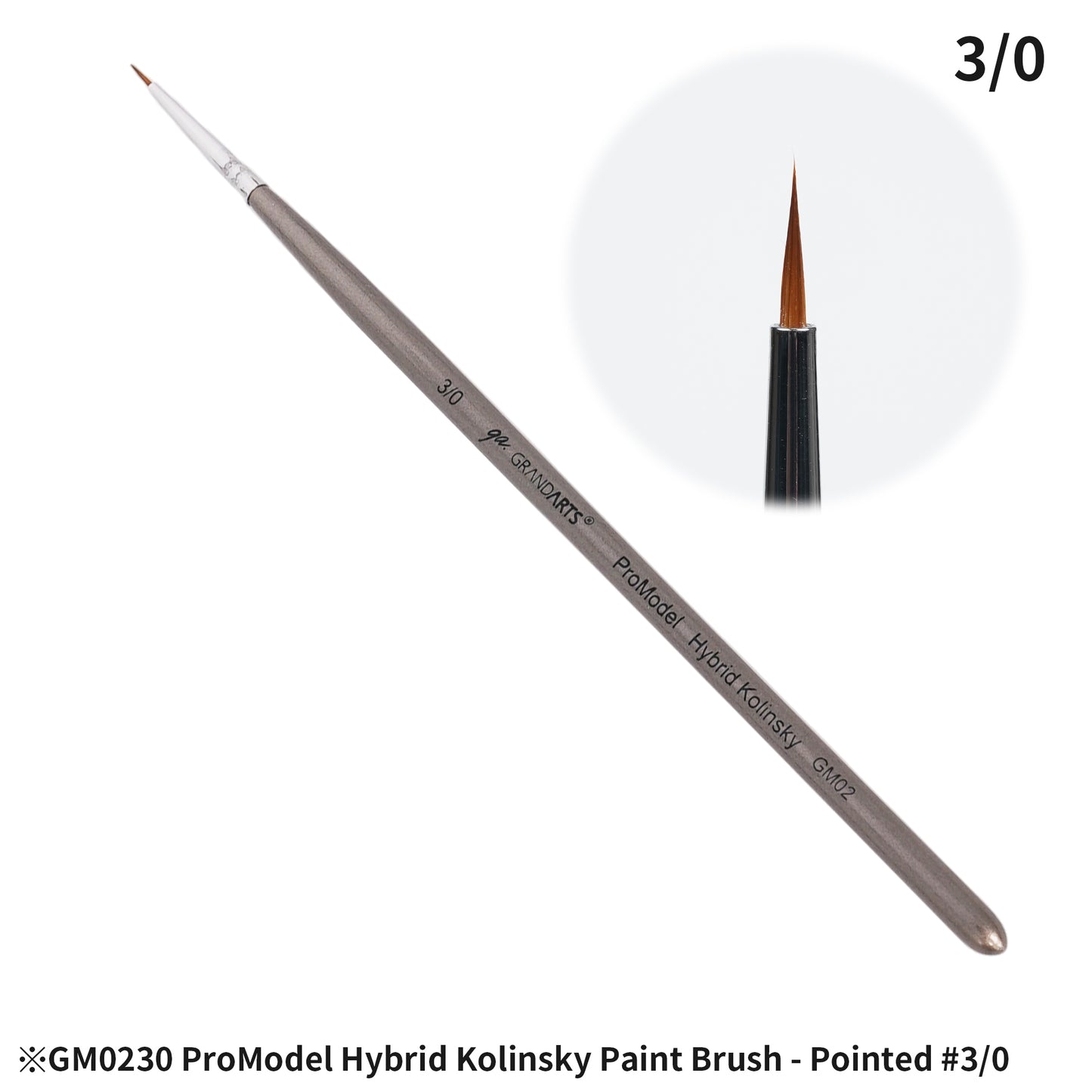 GM-02 GRANDARTSxMADWORKS HYBRID KOLINSKY PAINT BRUSHES (5PC SET)