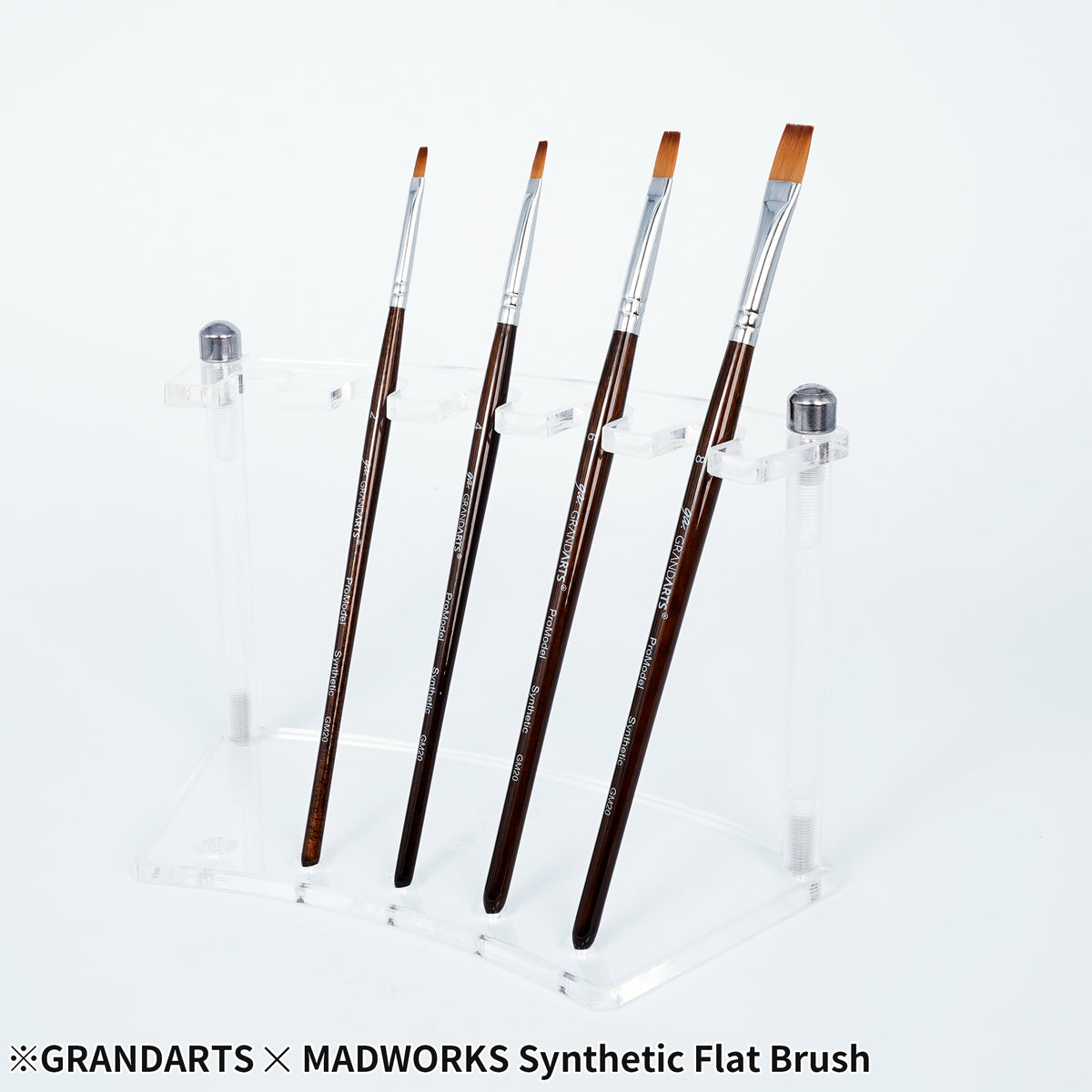GM-20 GRANDARTSxMADWORKS SYNTHETIC FLAT BRUSHES (4PC SET)