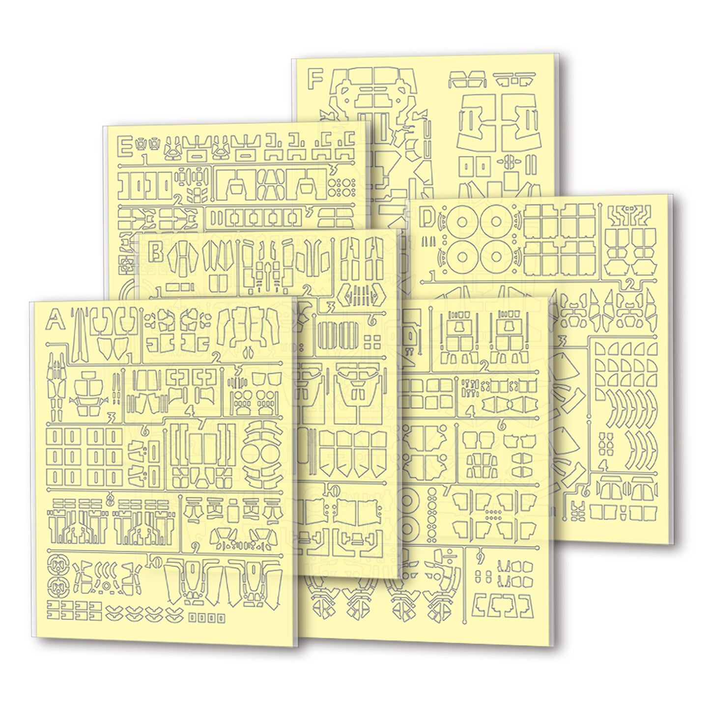 NPC-020 PRECUT MASKING SHEET FOR BANDAI PGU RX-78-2