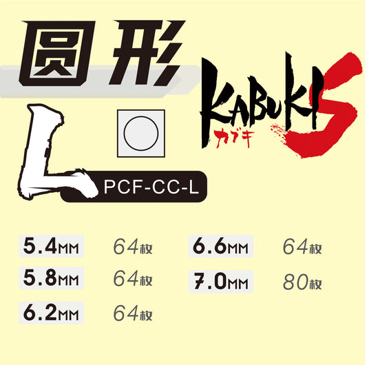 NPG-017 KABUKI-S MASKING SHEET - CIRCLE L