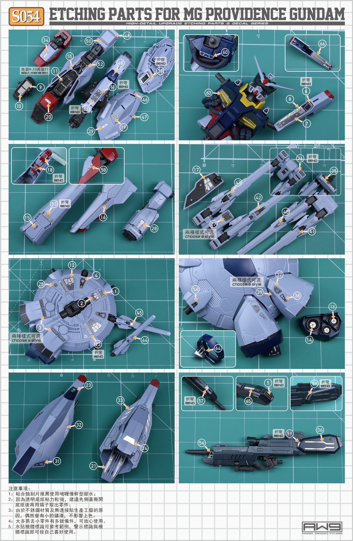 Madworks S054 Etching Parts for MG 1/100 Providence Gundam