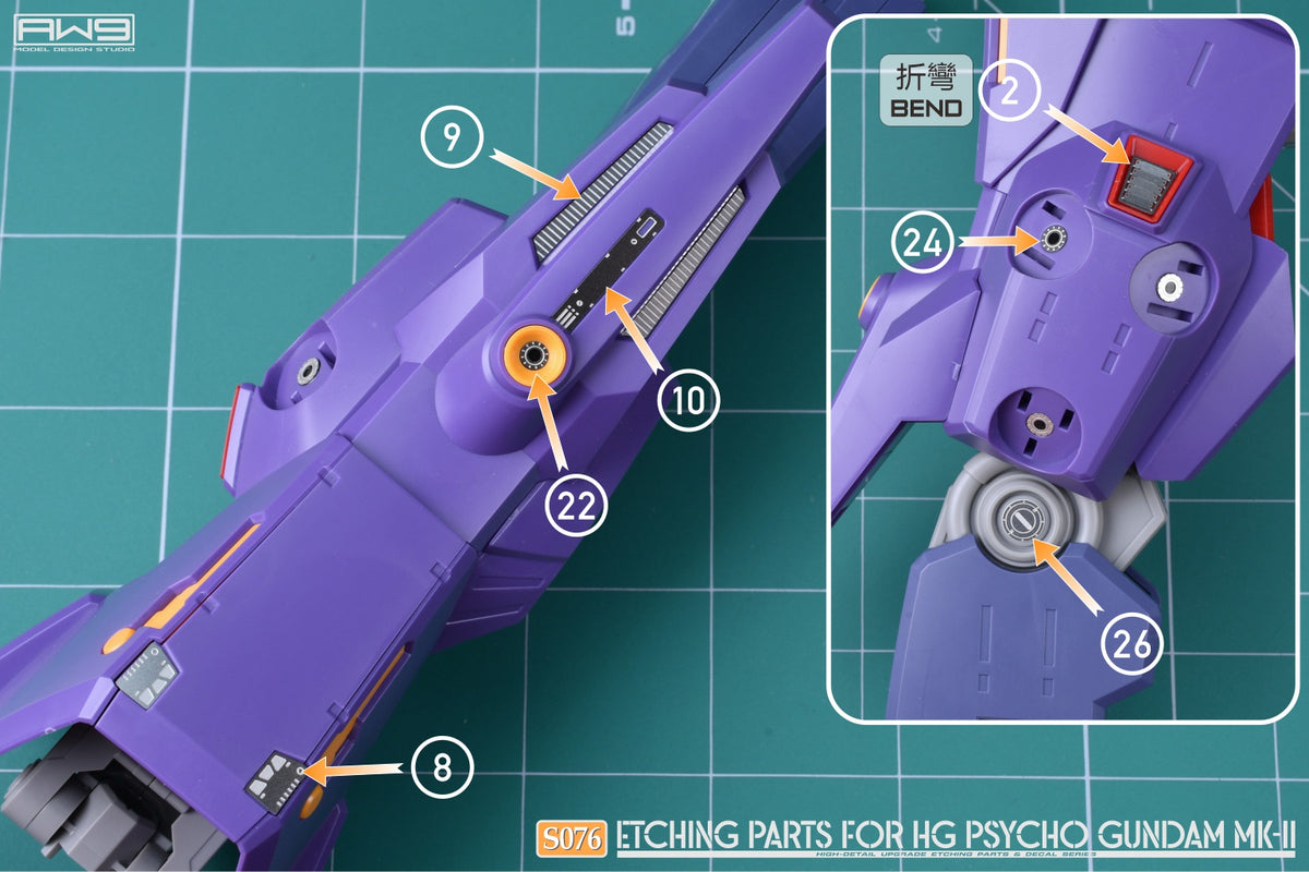 S076 FOR HG PSYCHO GUNDAM MK-II