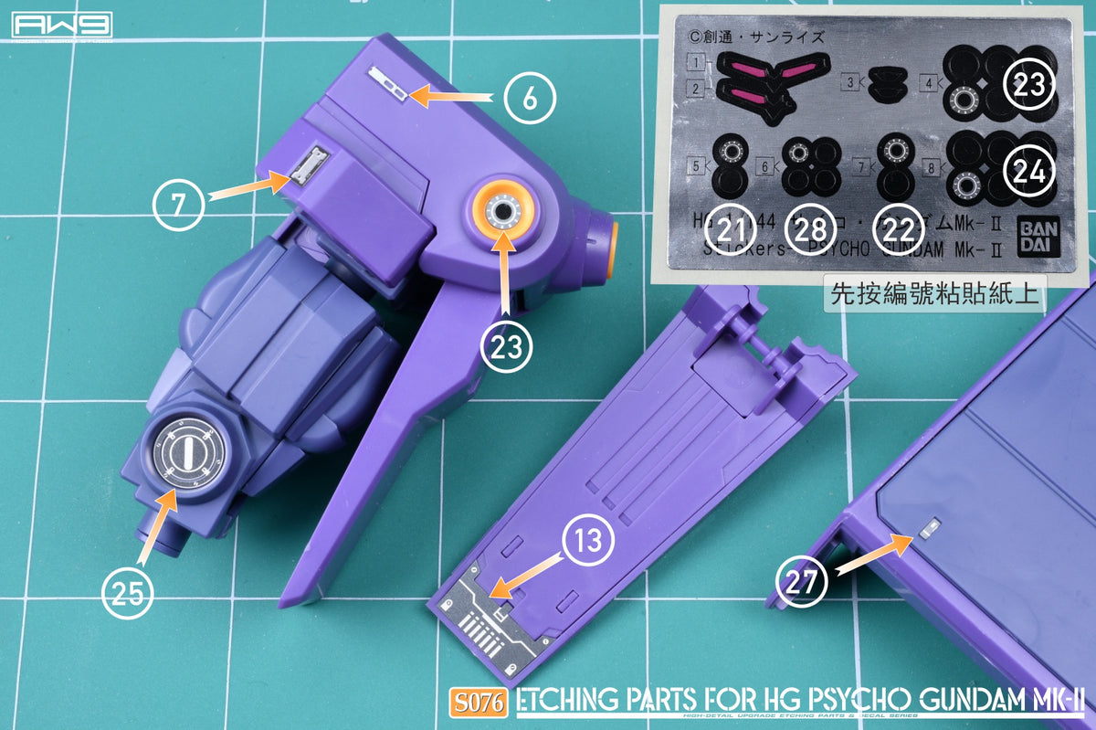 S076 FOR HG PSYCHO GUNDAM MK-II