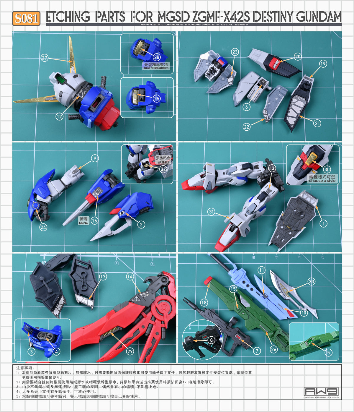 S081 for MGSD Destiny Gundam