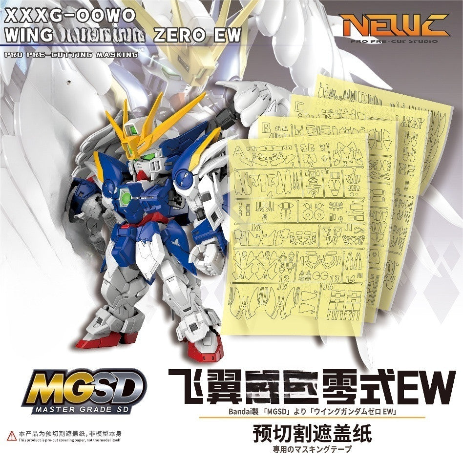NPC-029 PRECUT MASKING SHEET FOR BANDAI MGSD WING GUNDAM ZERO EW